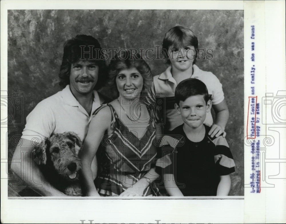 1986 Press Photo Valerie Louise and family found murdered - RSM08025 - Historic Images