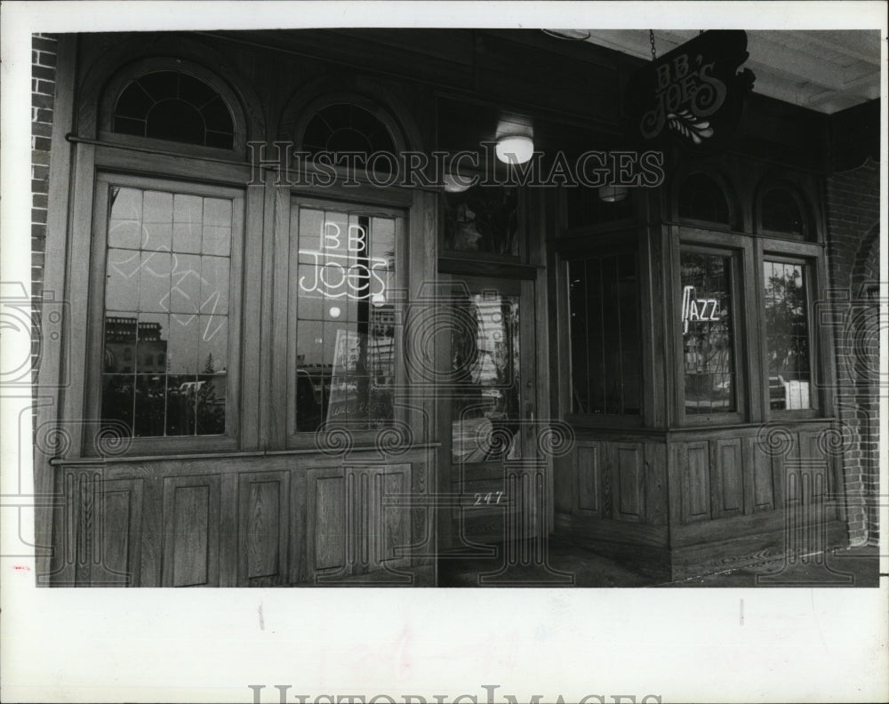 1986 Press Photo B. B. Joe&#39;s Restaurant and Lounge - RSM08415 - Historic Images