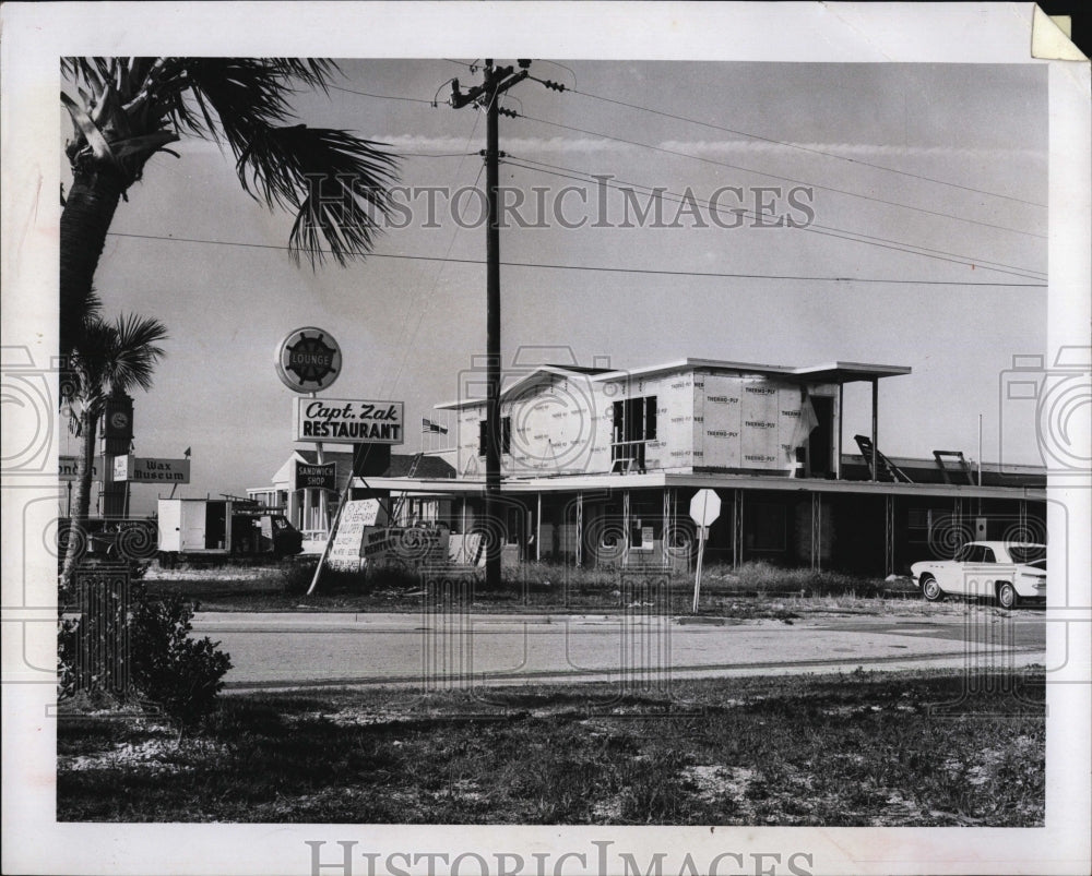 1965 Press Photo The Capt. Zack's Restaurant in Gulf Blvd. - Historic Images