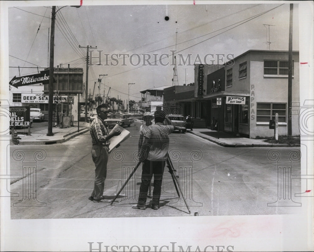 1965 Pinellas County Surveyors on Dodecanese Boulevard-Historic Images