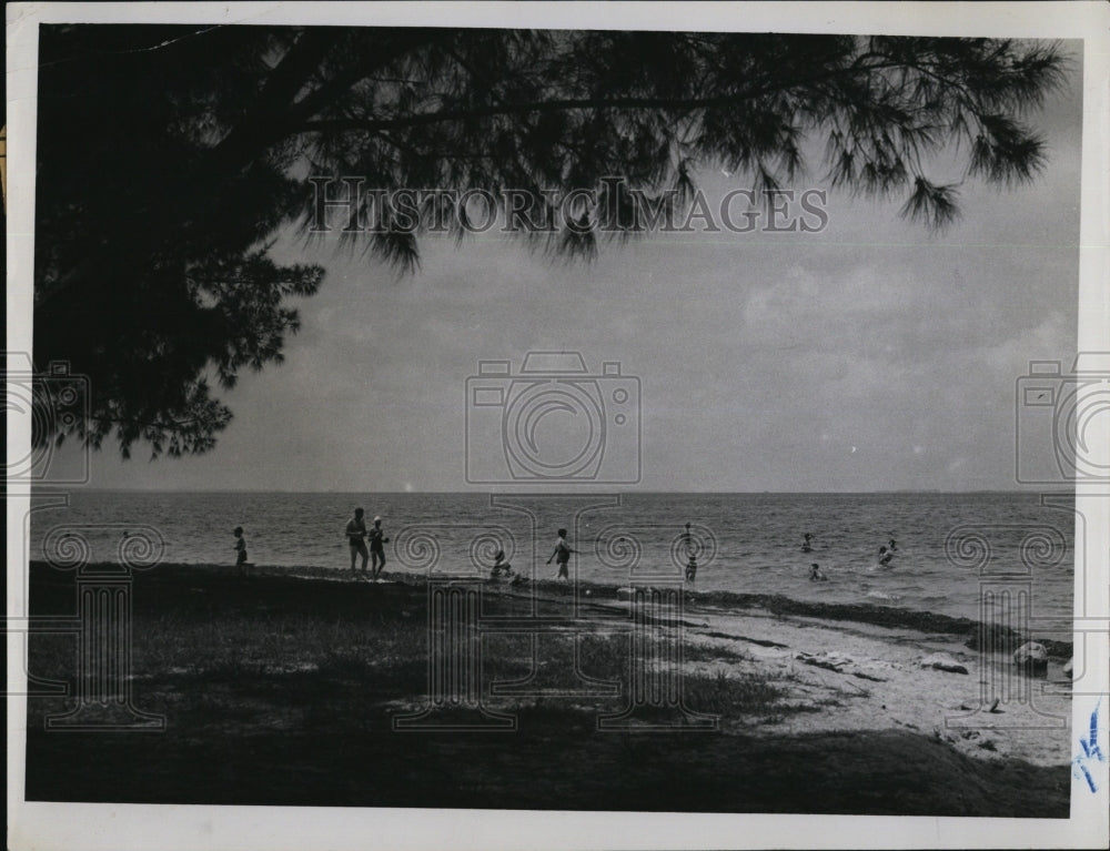 1954 Press Photo Proposed Beach for Tarpon Springs - Historic Images