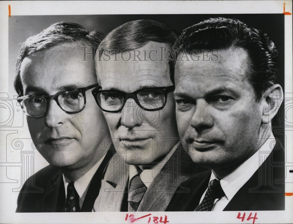 1970 Press Photo John Chancellor Frank McGee David Brinkley Nbc Nightly news - Historic Images