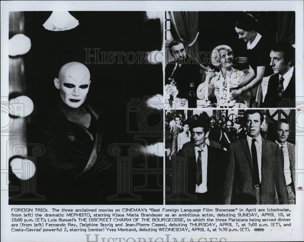1983 Press Photo Best Foreign Language Fil Showcase Fernano Rey Delphine Seyrig - Historic Images