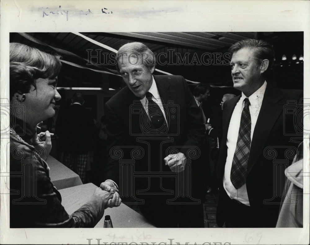 1978 Press Photo Rep. Richard Kelly,David Best &amp; campaign worker - RSM08973 - Historic Images