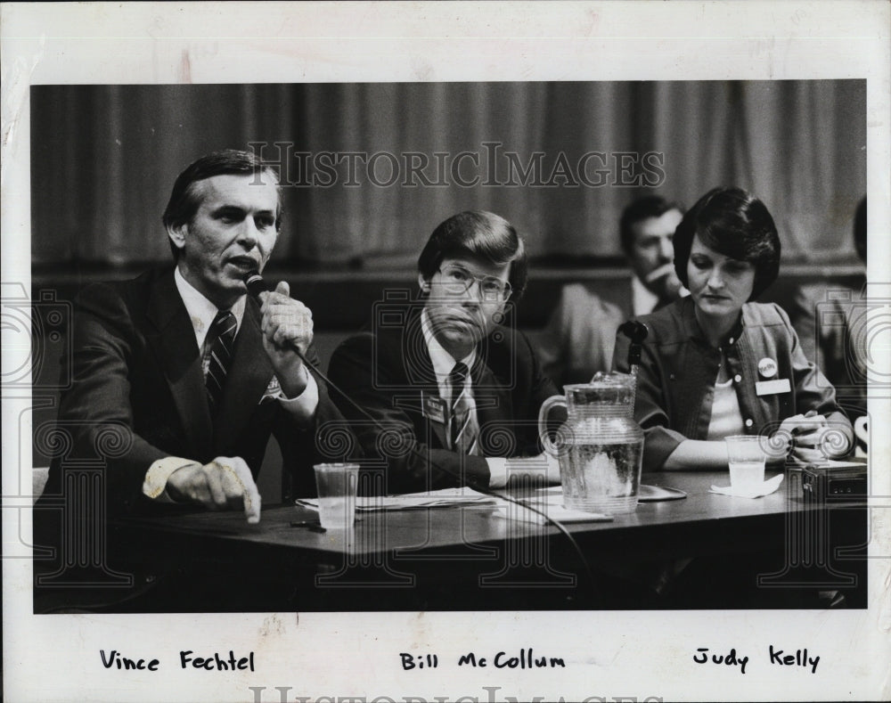 1980 Press Photo Vince Fechtel,Bill McCollum &amp; Judy Kelly - Historic Images