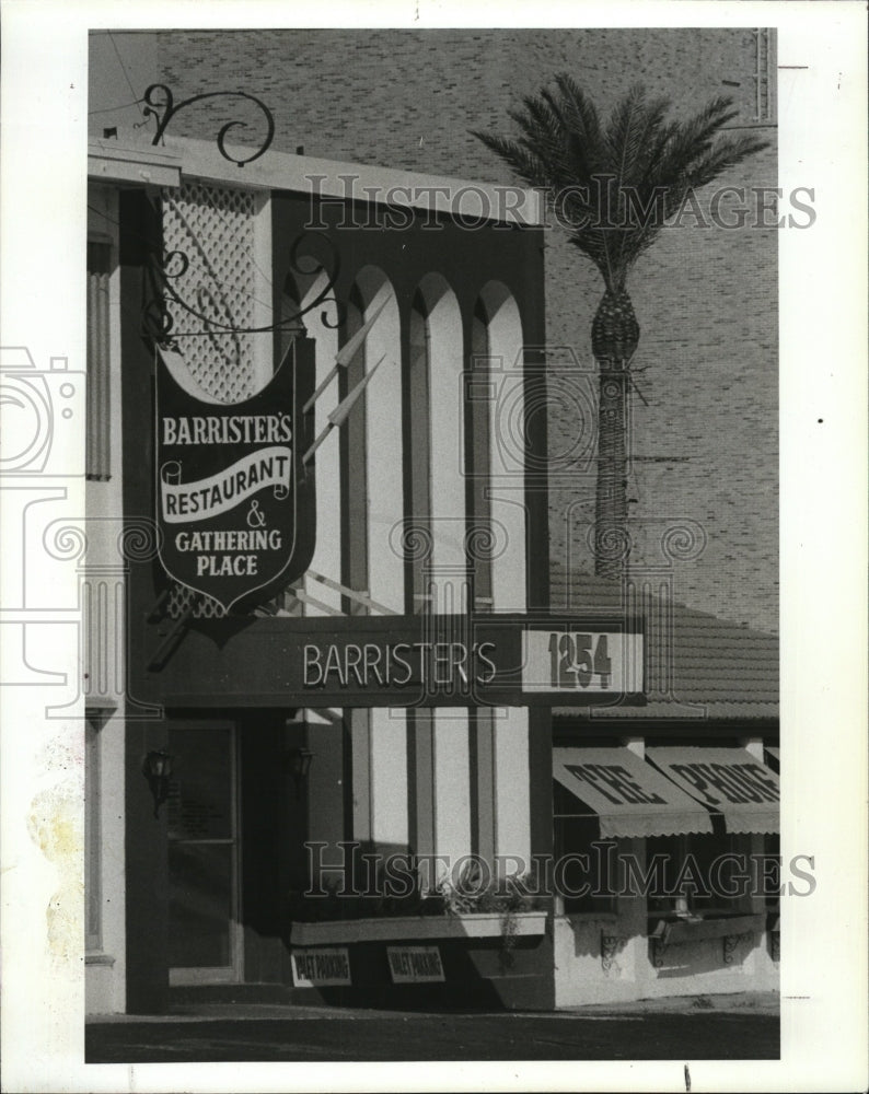 1982 Press Photo Barrister's Restaurant Clearwater Florida - RSM09313 - Historic Images