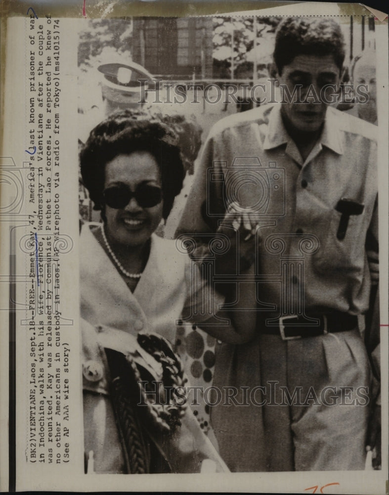 1974 Press Photo Emmet Kay America&#39;s Last Known POW In Indochina - RSM09361 - Historic Images