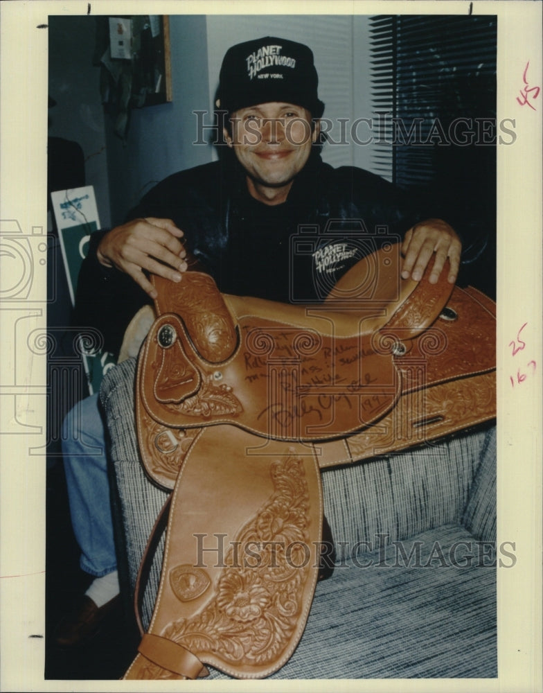 1992 Press Photo Actor, Billy Crystal  for Planet Hollywood - Historic Images