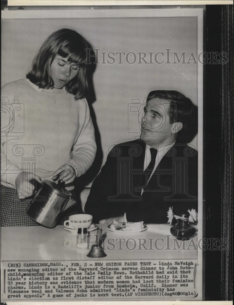 Press Photo Linda McVeigh managing Editor Harvard Crimson - RSM09599 - Historic Images