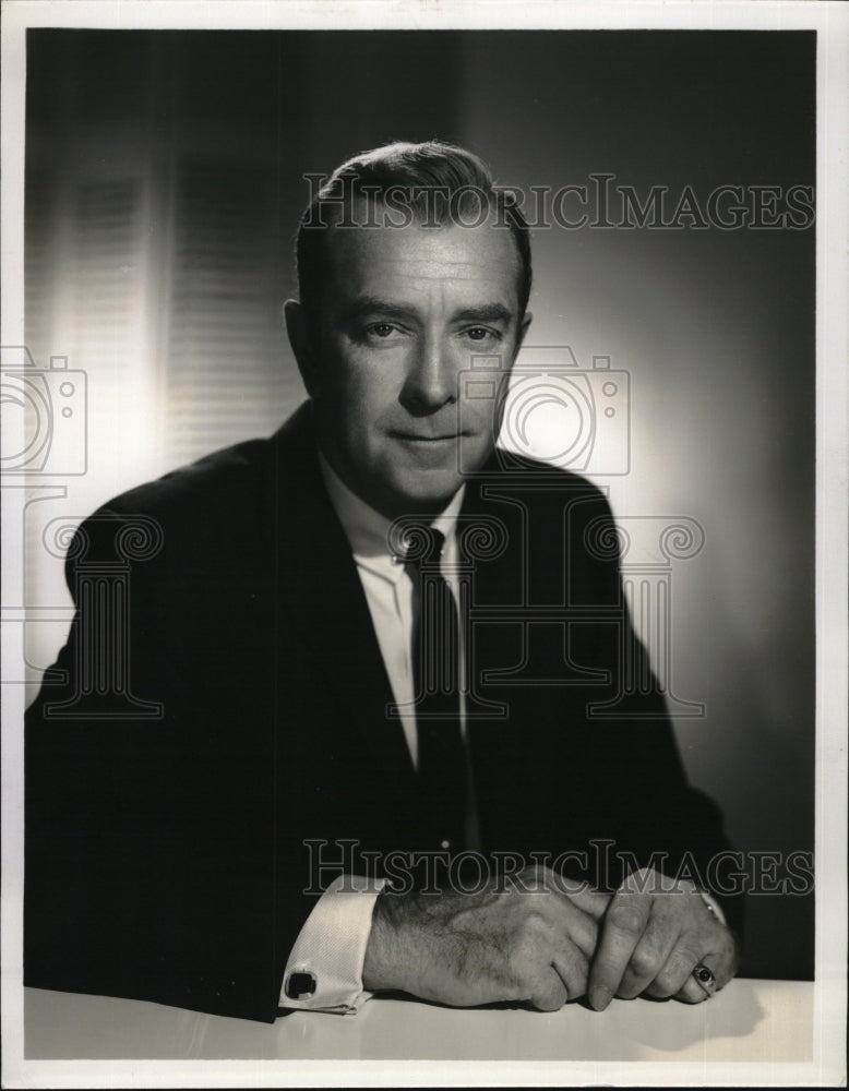 1963 Press Photo Red Rowe Tell It To The Camera host Actor Tv Series - RSM09621 - Historic Images