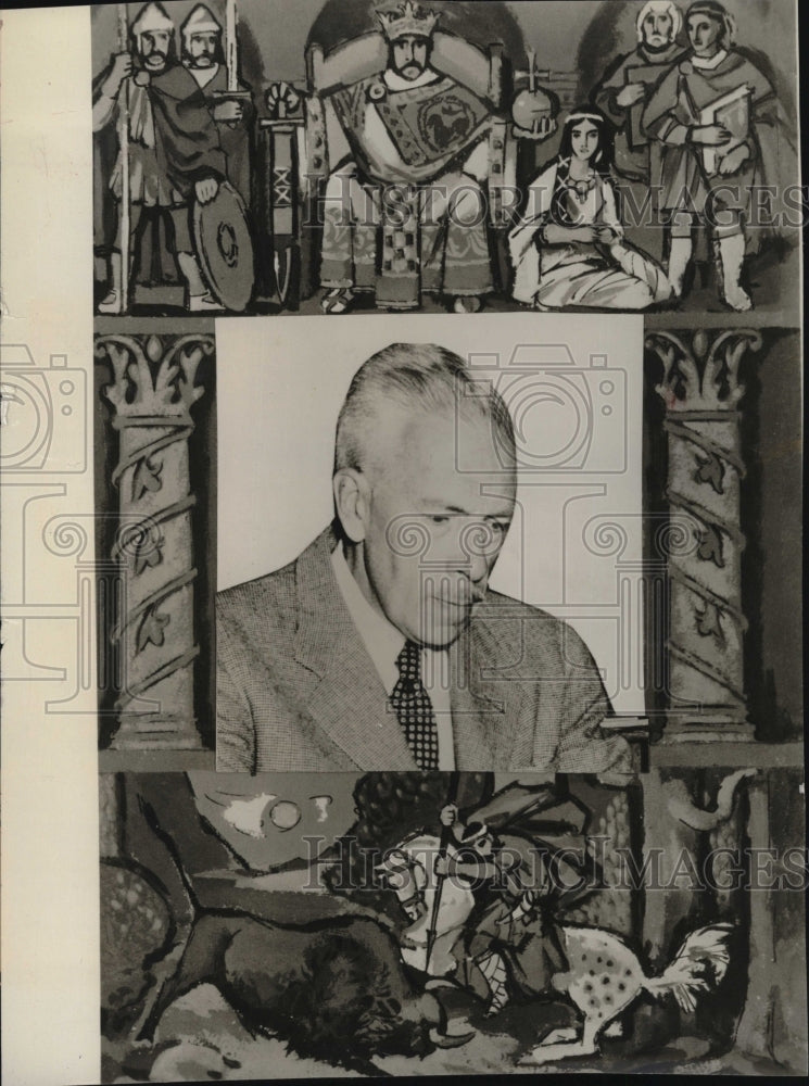 1954 Press Photo Charlemagne The Legend & The Man by Harold Lamb - RSM09725 - Historic Images