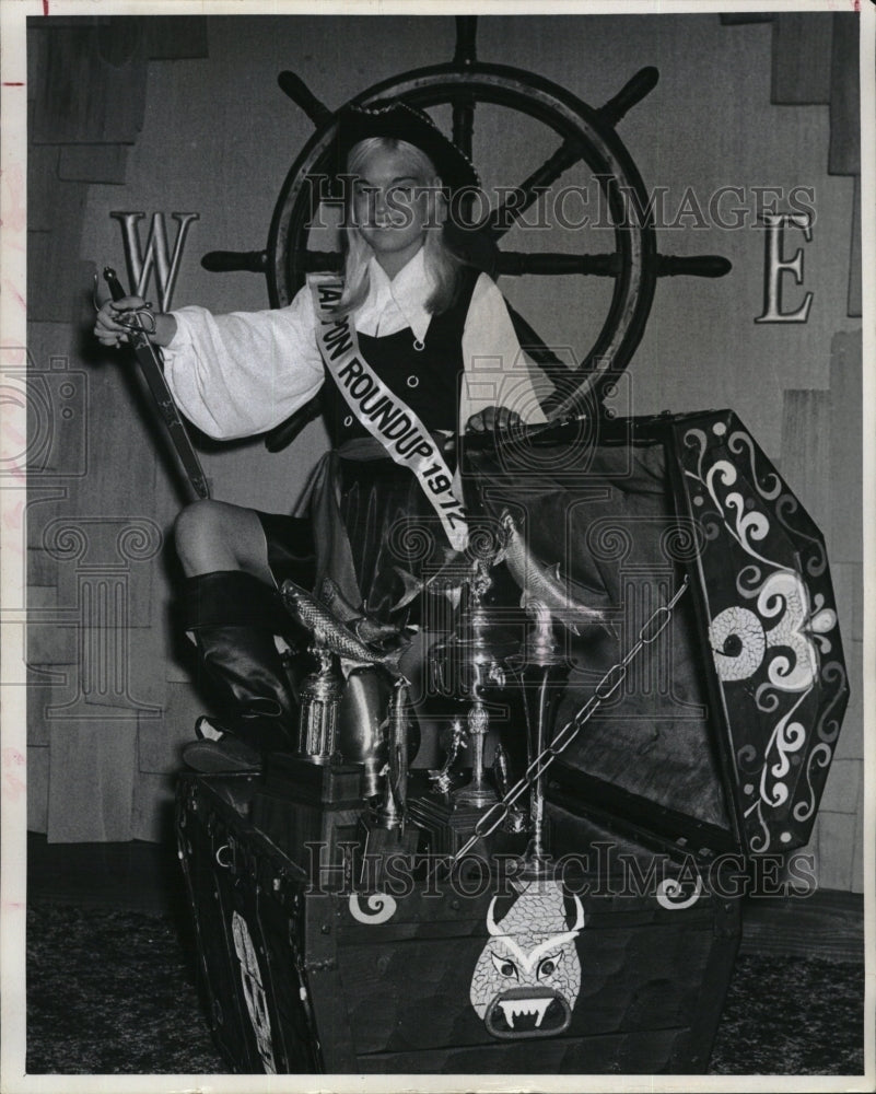 1972 Press Photo Miss Tarpon Roundup Queen - RSM10061 - Historic Images