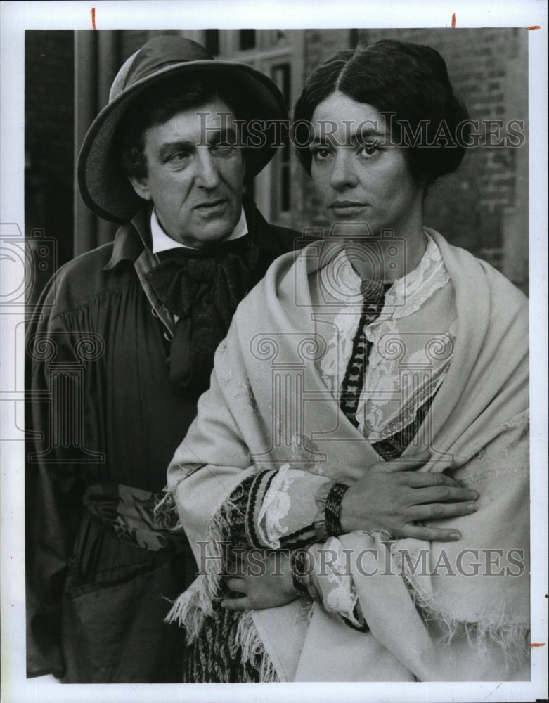 1985 Press Photo Diana Quick & Alan Badel "The Woman in White" - Historic Images