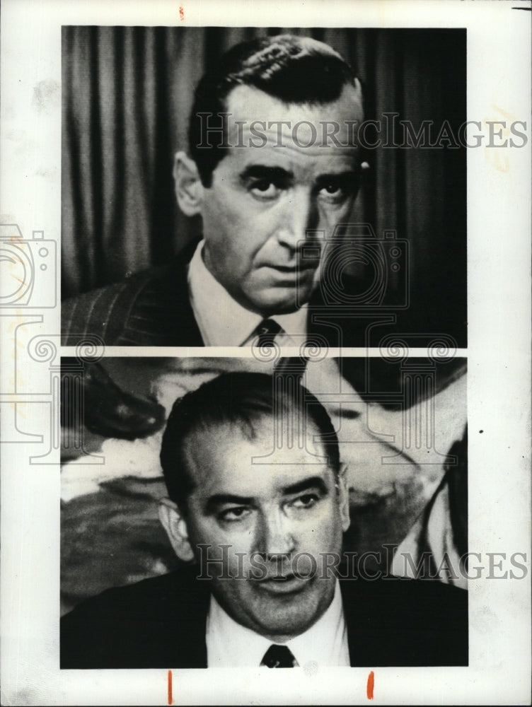 1973 Press Photo Murrow Meets McCarthy Army Hearings - Historic Images