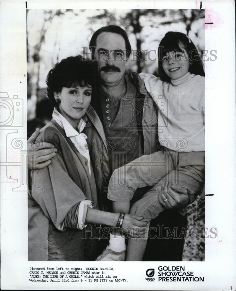 1986 B. Bedelia, C. Nelson & G. James in "Alex: The Life of a Child" - Historic Images