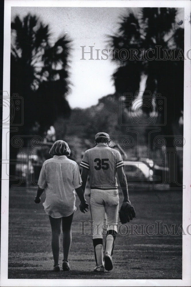 1981 Press Photo Shorecrest&#39;s Roy Heintz w/ girlfriend, Lesley Lucas - RSM10289 - Historic Images