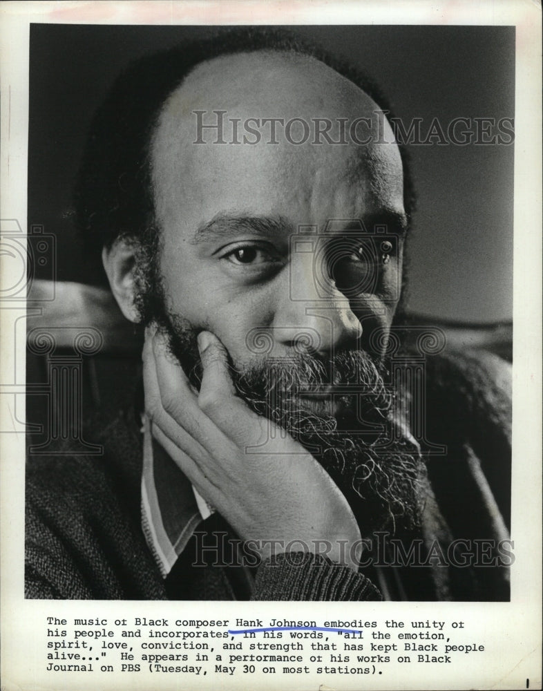 1972 Press Photo composer Hank Johnson - RSM10293 - Historic Images