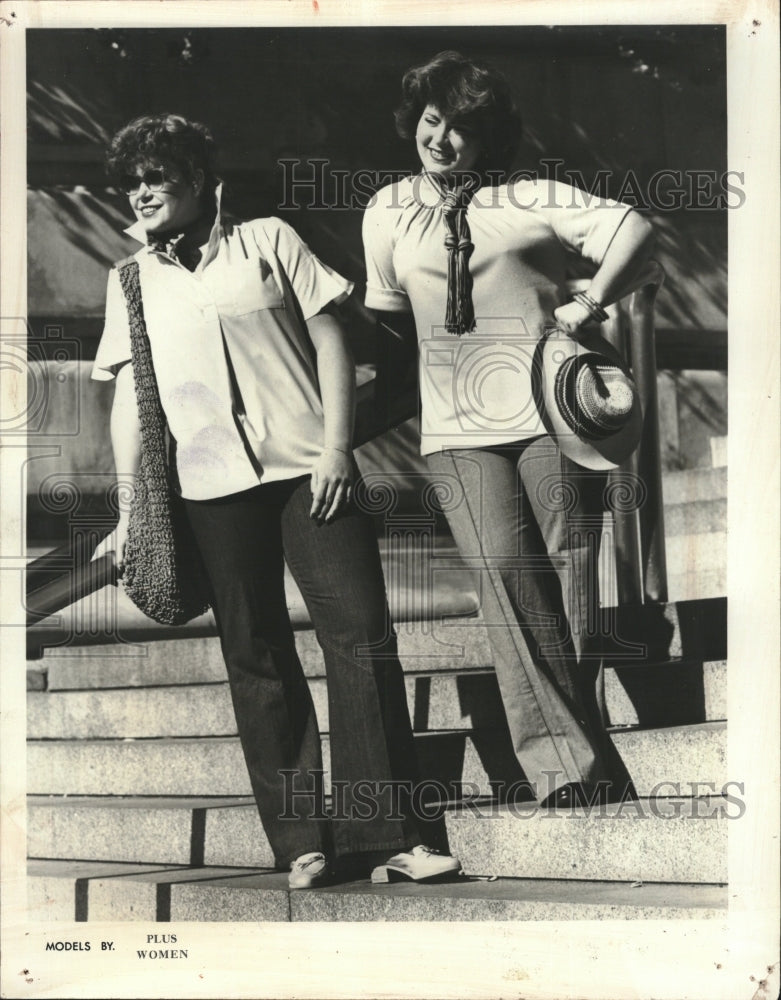 1979 Press Photo Women who wear larger sizes are the specialty of Pat Swift - Historic Images