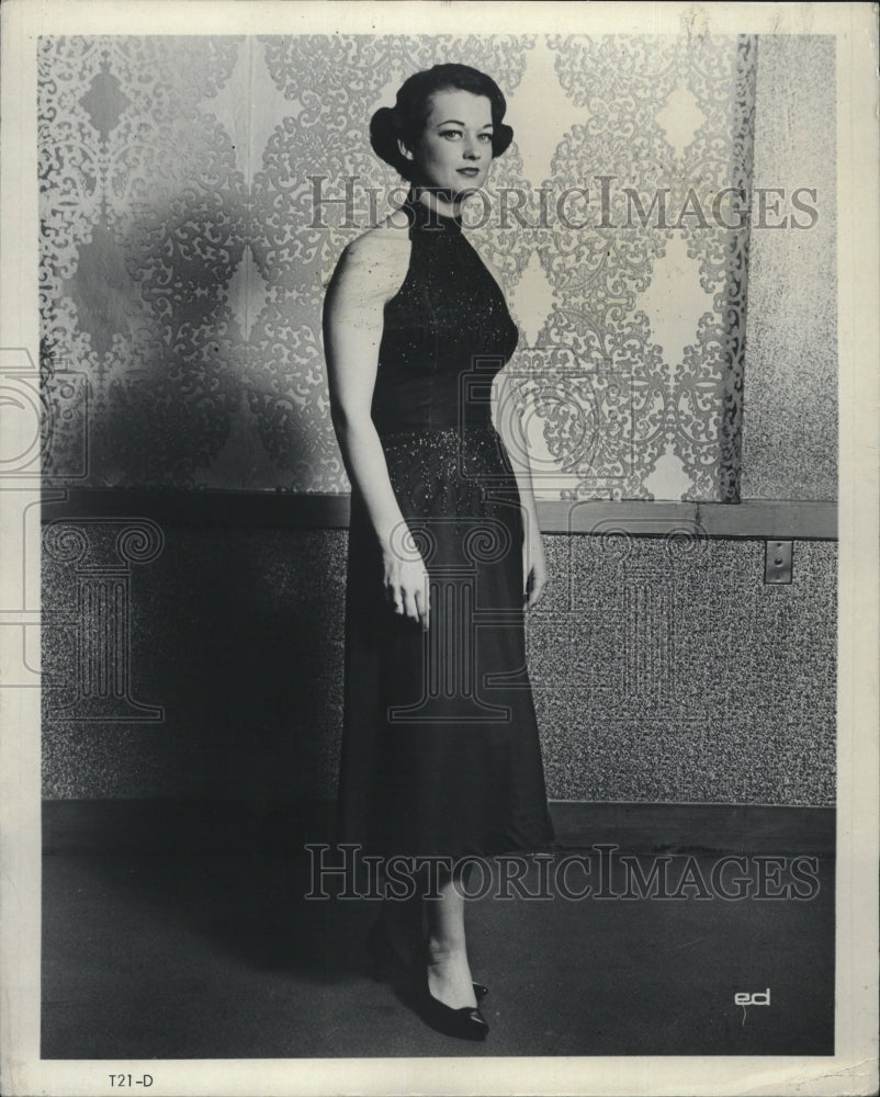 1966 Press Photo Dinner Dress by Christian Dior. - RSM10619 - Historic Images