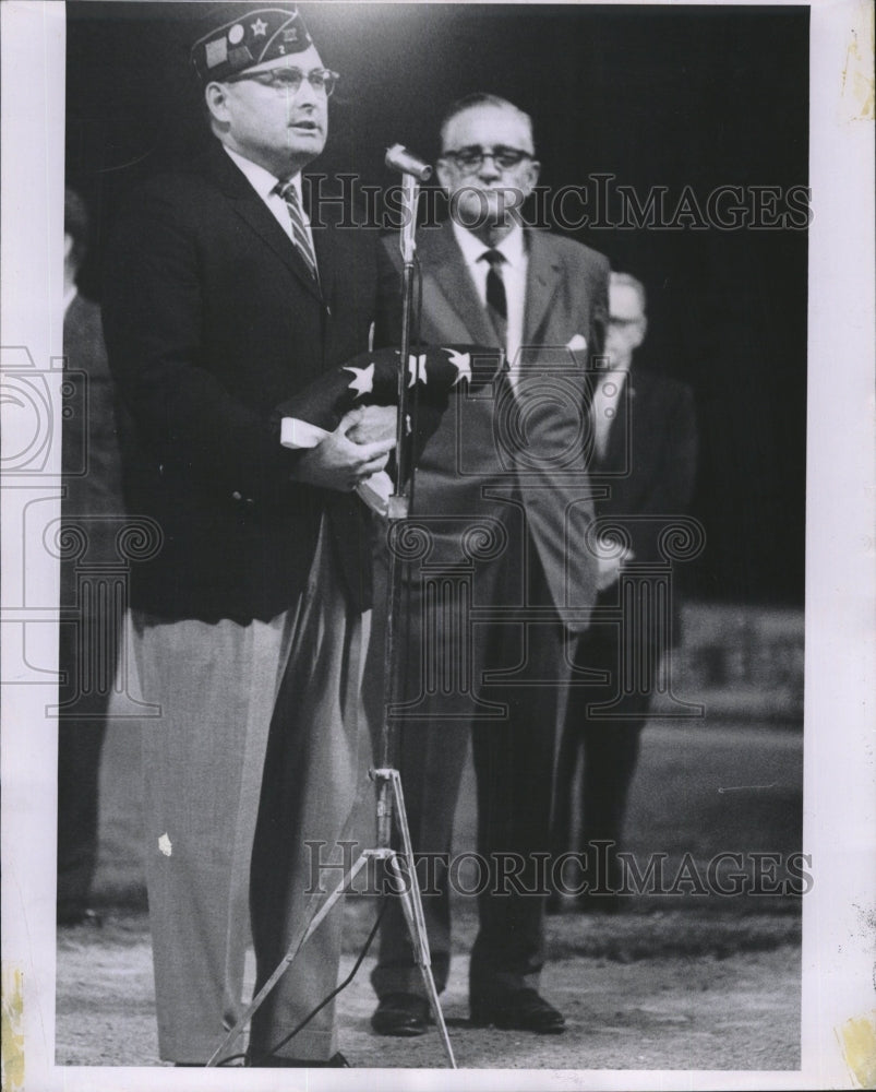 1965 Press Photo George Rulon,Nat&#39;l Dir. of American Legion Baseball &amp; H. May - Historic Images