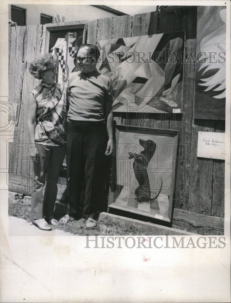 1969 Press Photo Justice James Adkins and his wife - RSM10875 - Historic Images