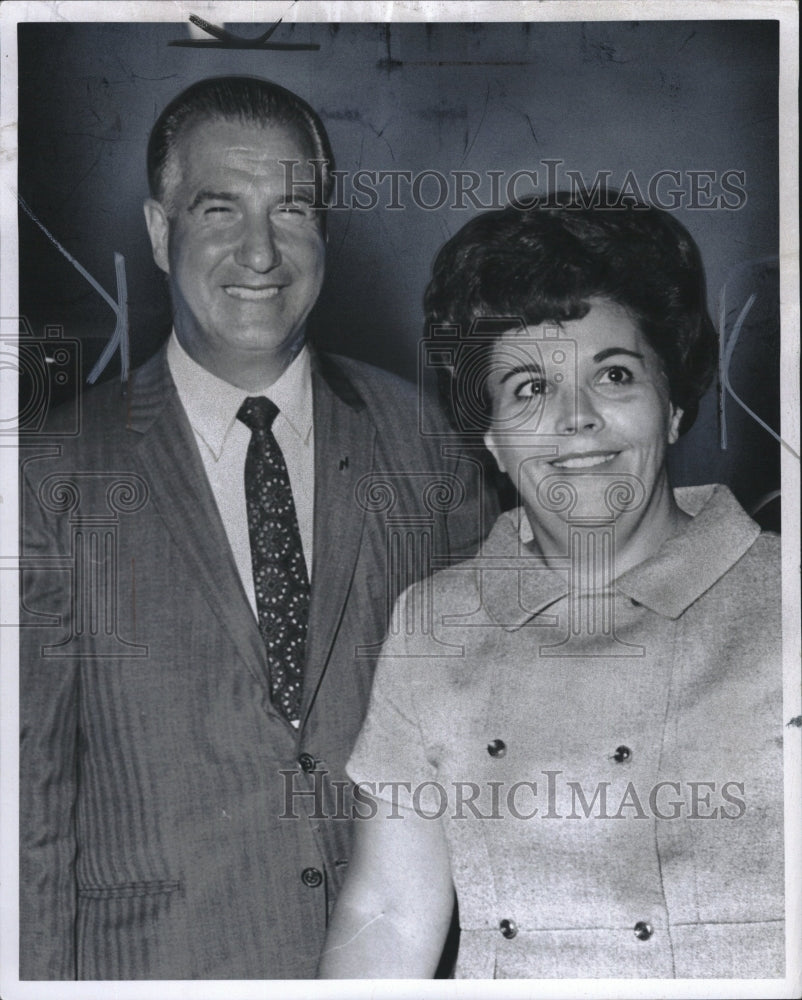 1968 Press Photo Governor &amp; Mrs Spiro Agnew - RSM11085 - Historic Images