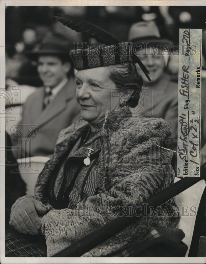 1940 Press Photo Detroit Socialite Mrs.Charles T.Fisher Sr. - RSM11137 - Historic Images