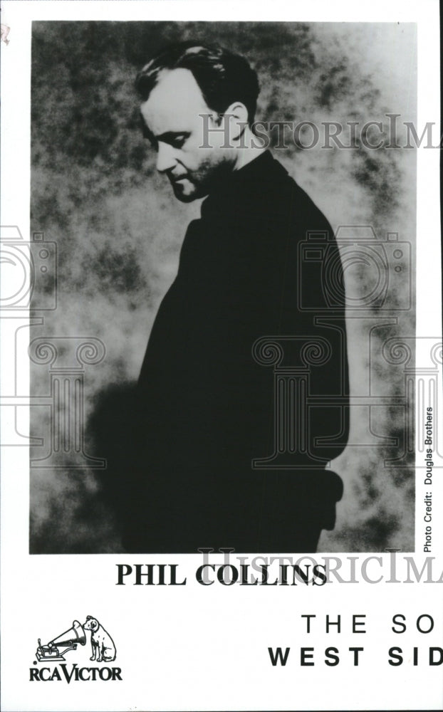 1996 Press Photo Phil Collins English Singer Songwriter Musician Actor Pianist - Historic Images