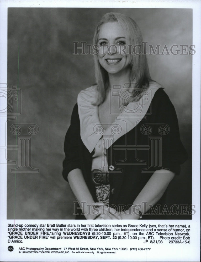 1993 Press Photo  &quot;Grace Under Fire&quot; Brett Butler stars - Historic Images