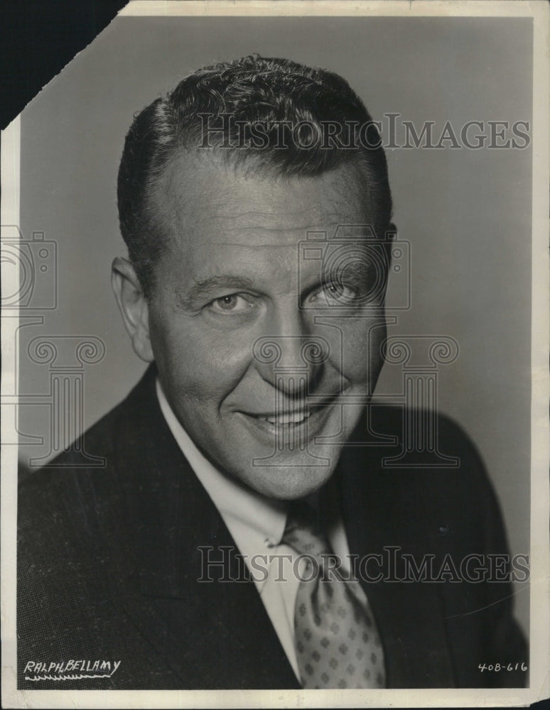 1958 Press Photo Actor Ralph Bellamy - RSM11499 - Historic Images