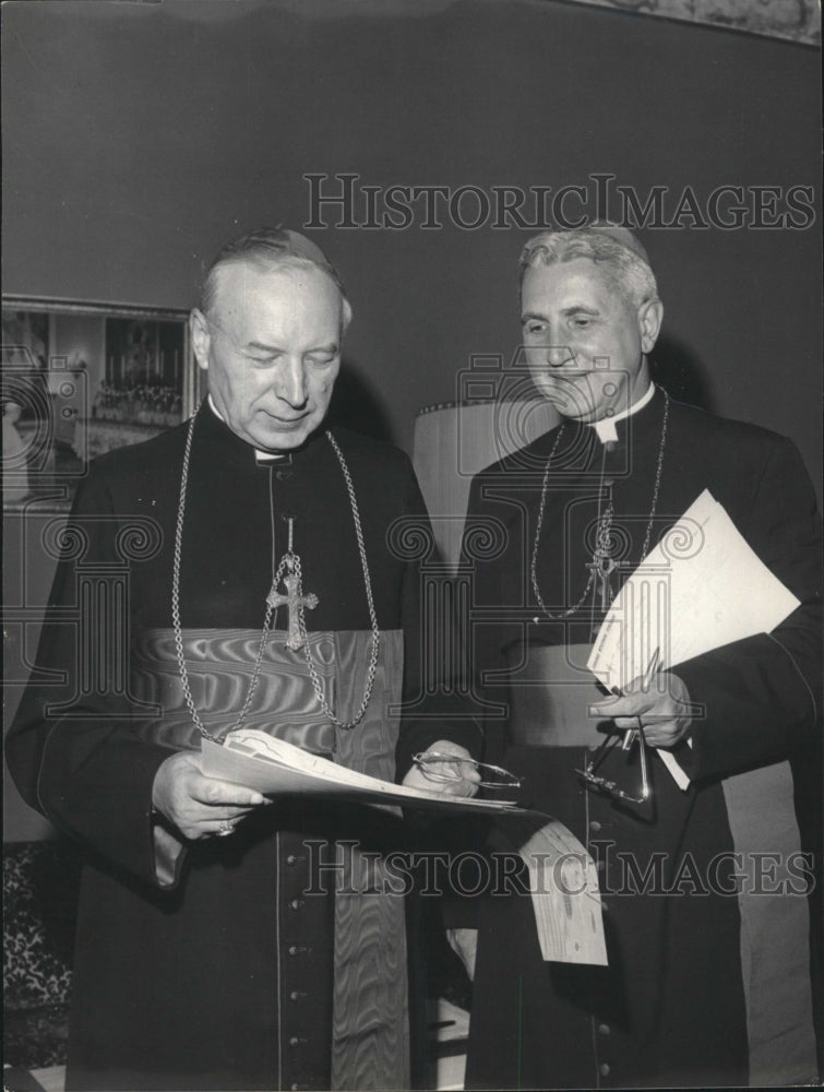 1965 Press Photo Stefan Cardinal Wyszynski &amp; Bishop Aloysius J. Wycislo - Historic Images