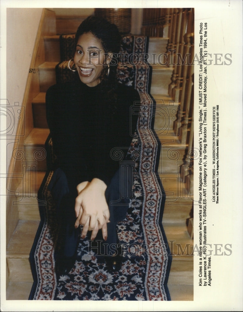 1995 Press Photo Kim Coles Actress in Television program Living Single - Historic Images