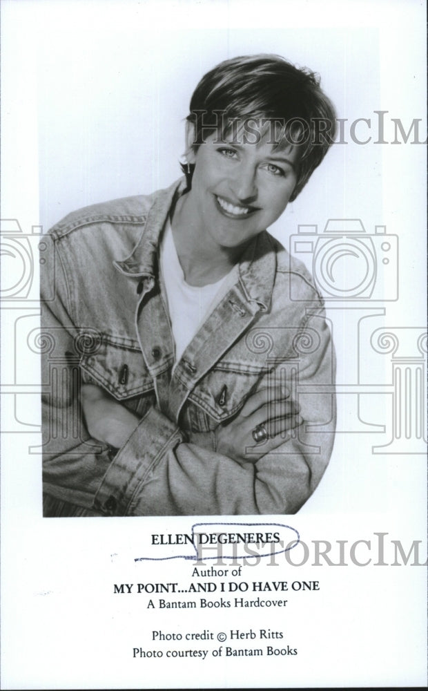 Press Photo Ellen DeGeneres author of &quot;My Point..And I Do Have One&quot; - Historic Images