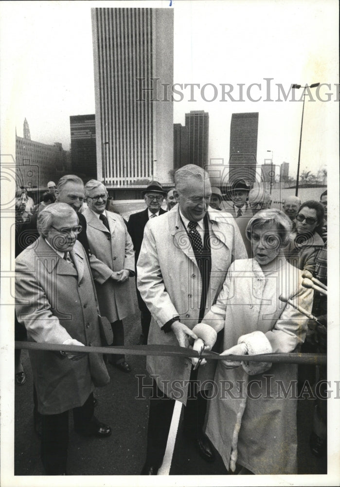 1980 Mayor Jane Byrne Commissioner John Donovan &amp; Robert Schnoes-Historic Images