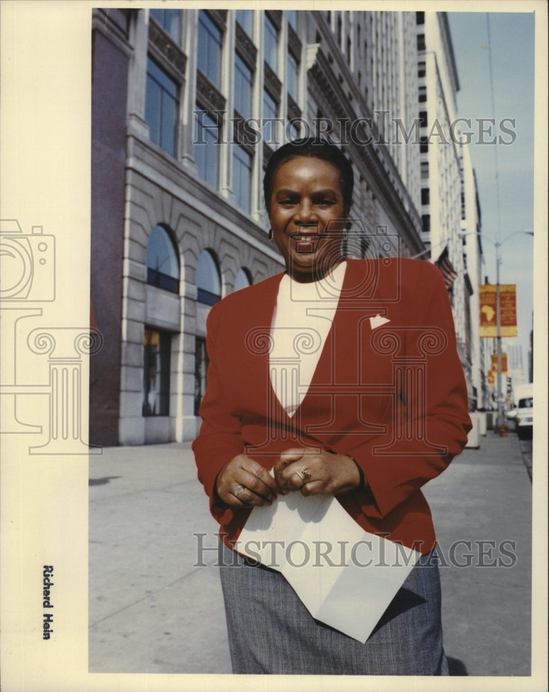 1992 Press Photo Yvonne Delk, Church Of Christ Minister, Community Renewal Soc. - Historic Images