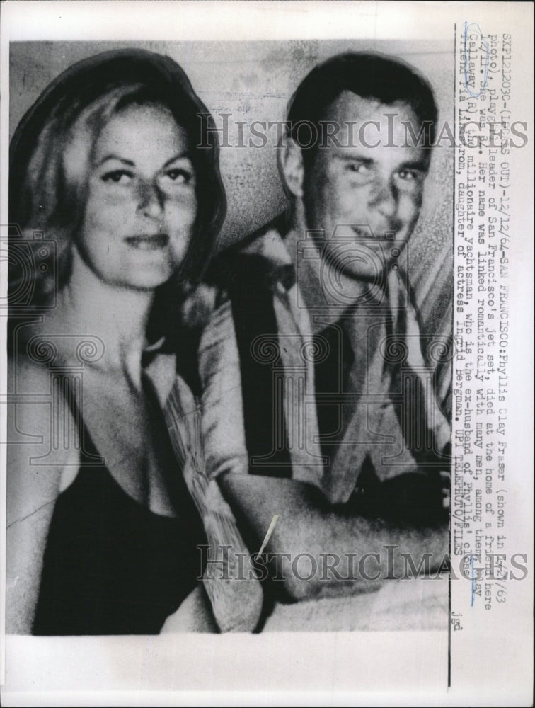 1964 Socialite Phyllis Clay Fraser with Millionaire Clay Callaway - Historic Images