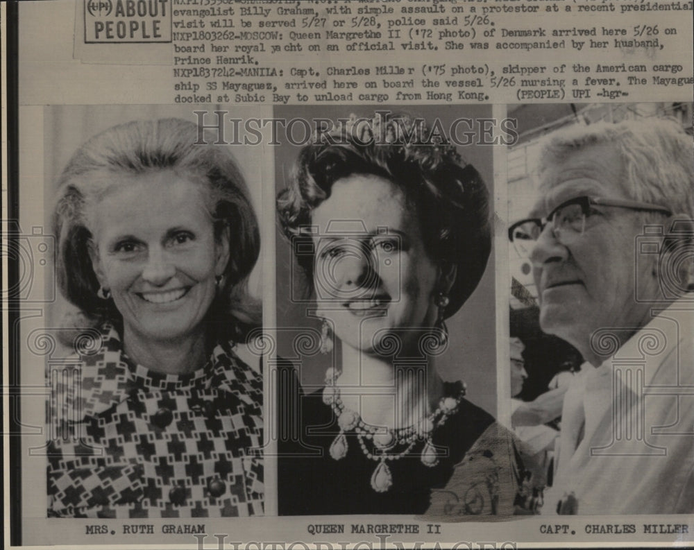 1975 Press Photo Queen Margrethe II of Denmark - Historic Images