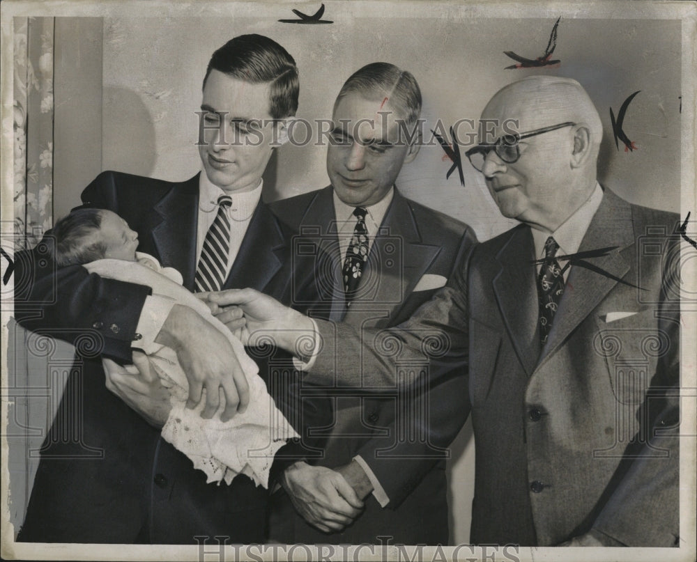 1953 Press Photo Charles T Fisher I, II, III, and IV - RSM12407 - Historic Images