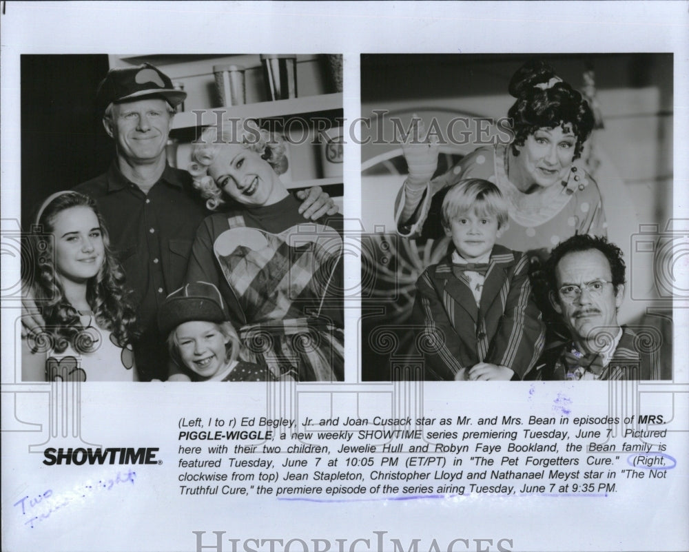 1994 Press Photo &quot;Mrs Piggle Wiggle&quot; Ed Begley Jr,Joan Cusack - RSM12425 - Historic Images