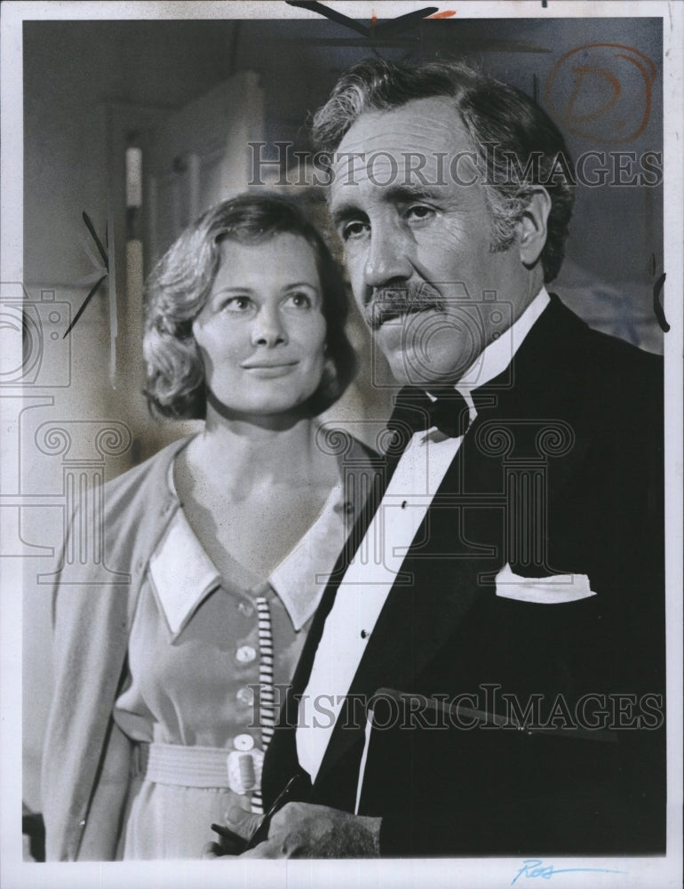 1974 Press Photo Actress Shirley knight Hopkins &amp; Actor Jason Robards - Historic Images