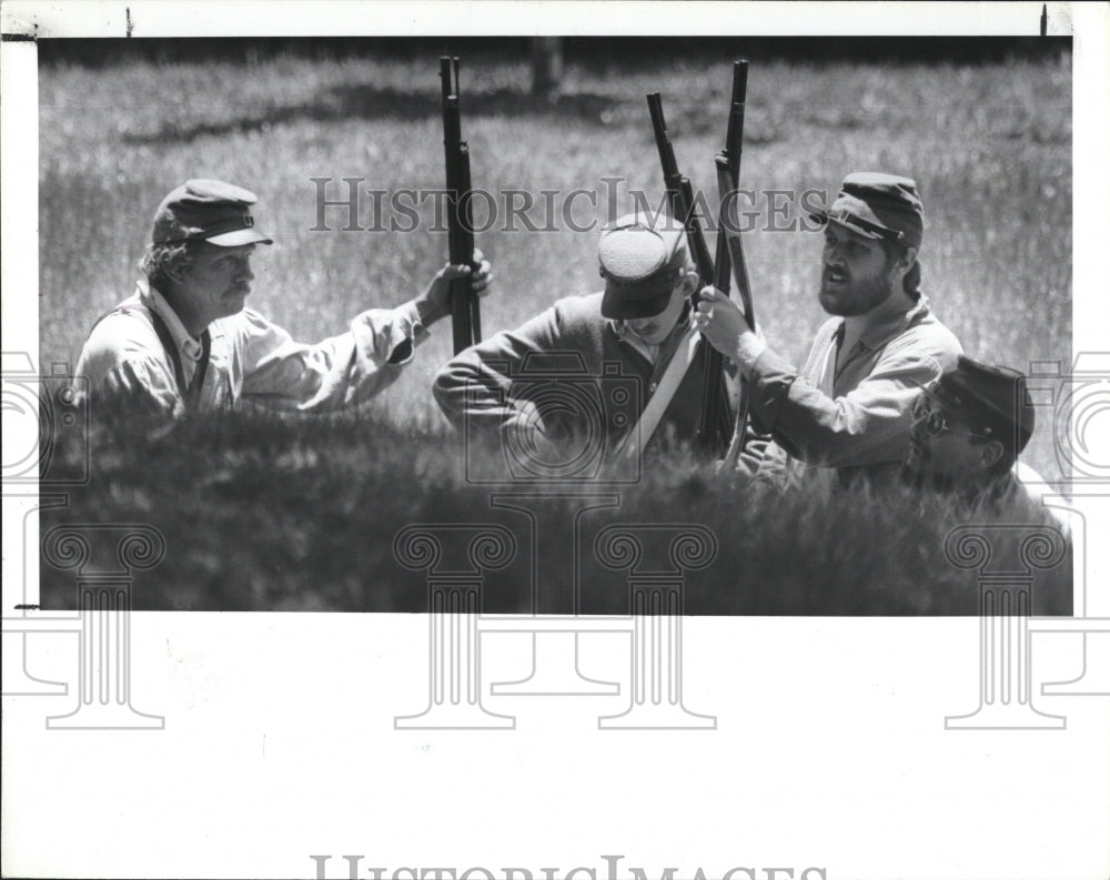 1989 Press Photo Civil War Re-Enactment, St. Petersburg, FL - RSM12675 - Historic Images