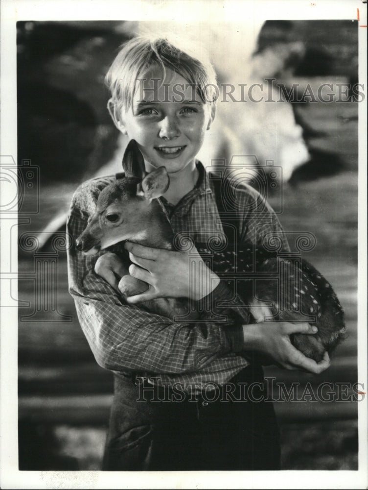 1976 Press Photo Claude Jarman Jr in &quot;The Yearling&quot; - RSM13081 - Historic Images