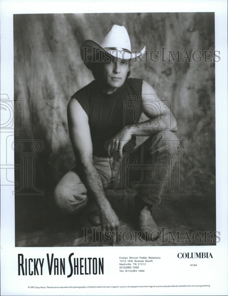 Press Photo Ricky Van Shelton is an American country music artist - Historic Images