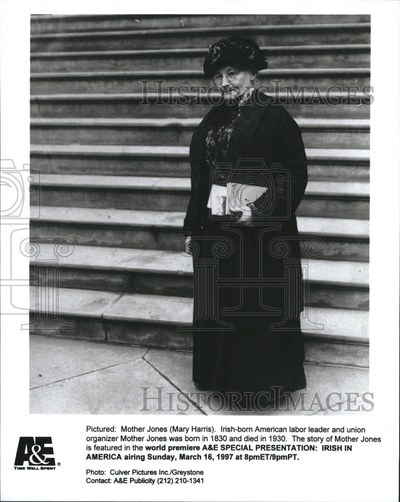 1997 Press Photo Mary Harris Mother Jones Irish-born American labor leader Irish - Historic Images