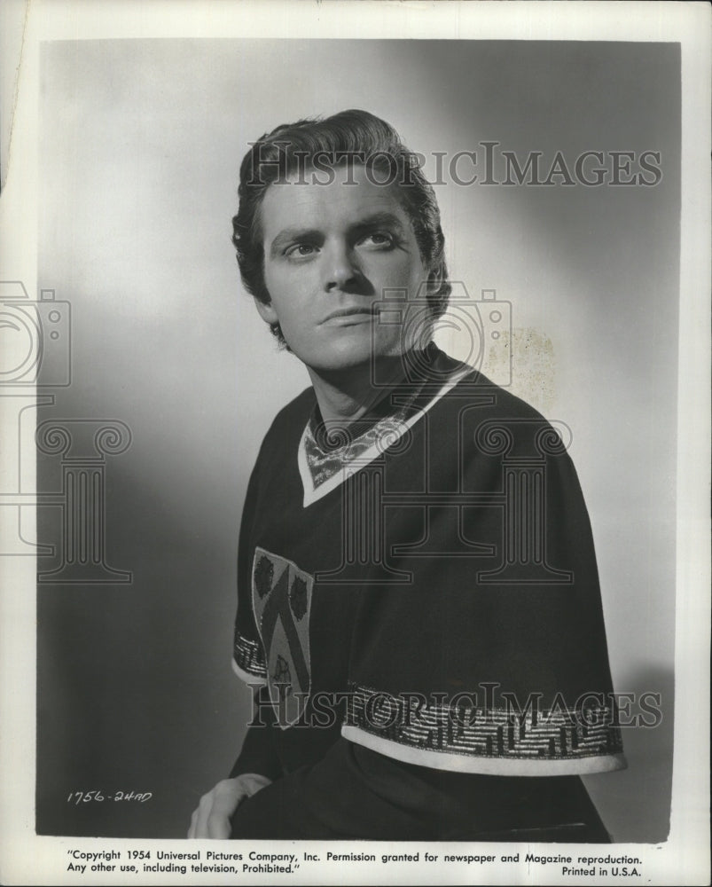 1954 Press Photo Charles FitzSimons The Black Shield of Falworth - RSM13565 - Historic Images