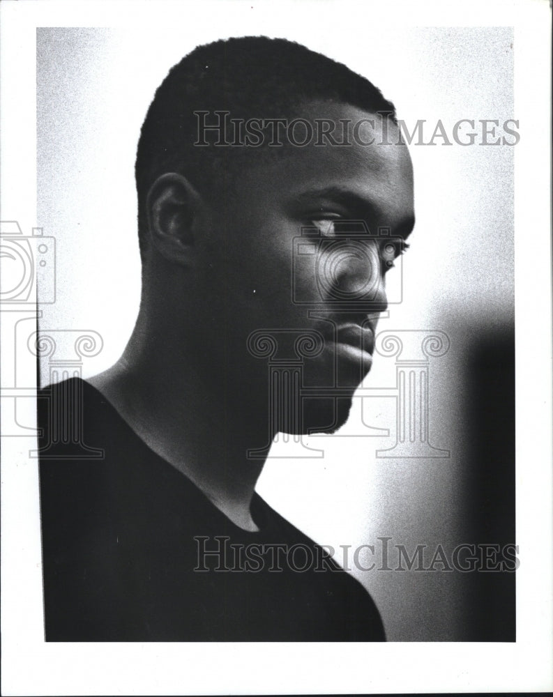 1995 Press Photo Lorenzo Jones arraignment murder Rasheed Fountain court - Historic Images