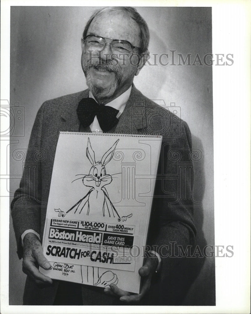 1984 Press Photo Chuck Jones cartoonist animator Bugs Bunny - RSM13611 - Historic Images