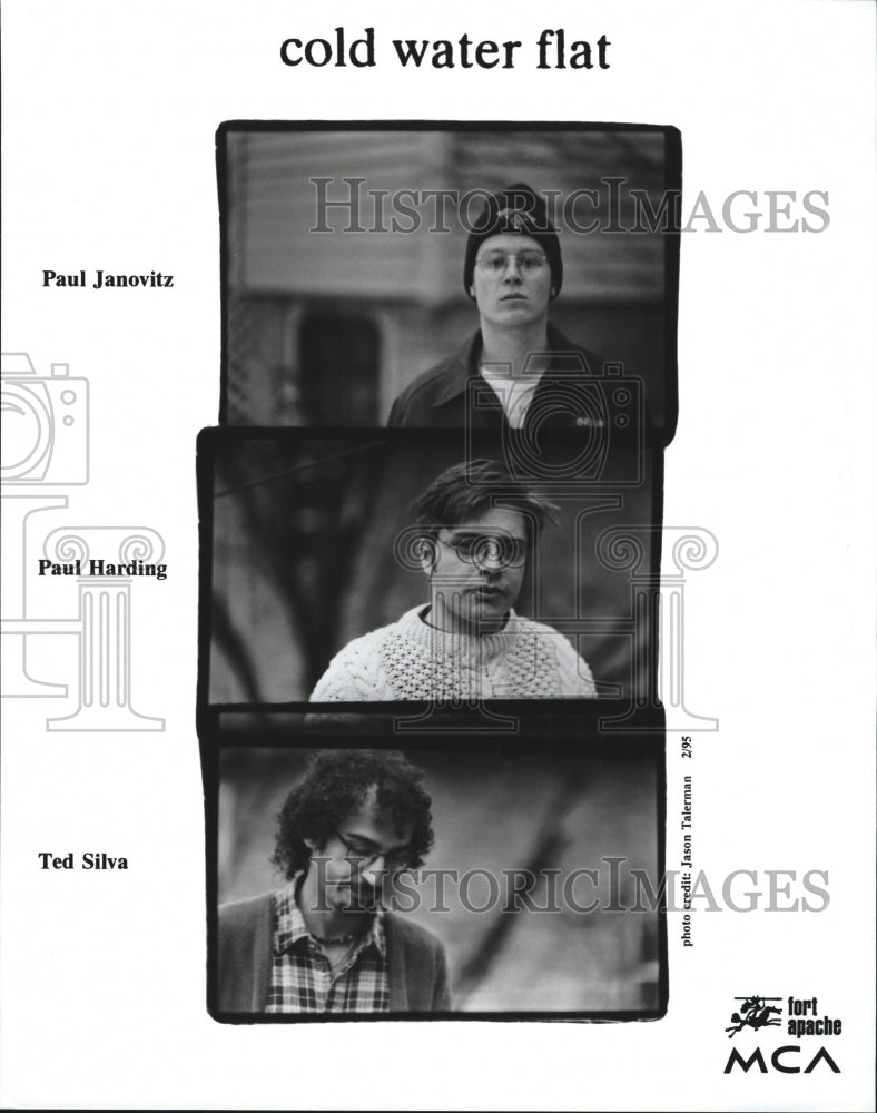 1995 Press Photo cold water flat Paul Janowitz Paul Harding Ted Silva - Historic Images