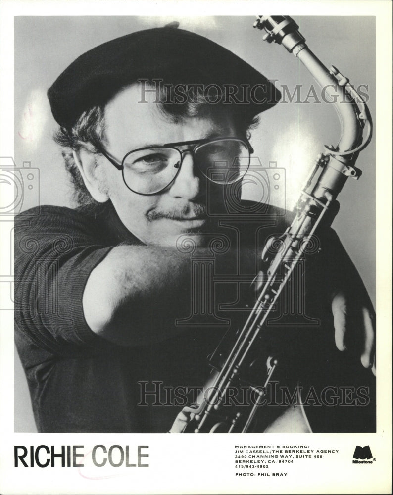 1995 Press Photo Richie Cole saxophone - RSM13735 - Historic Images