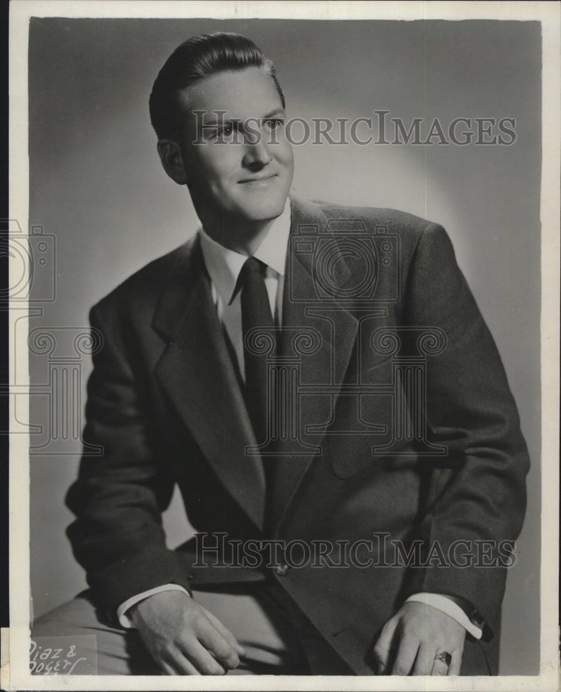 1953 Press Photo Tom Rieder Carousel Ogunquit playhouse - RSM13775 - Historic Images